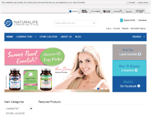 Tablet Screenshot of naturalife.ie